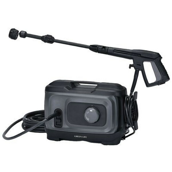高圧洗浄機 グリーンライフ GREEN LIFE 洗車高圧洗浄機G-WASH Plus KSS-GWP7 ブラック/アッシュグレー メーカー直送