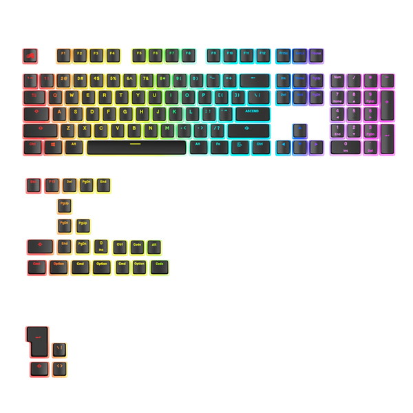 Glorious GLO-KB-ACC-KC-GPBT-AURA-BLK-US ブラック [キーキャップ]