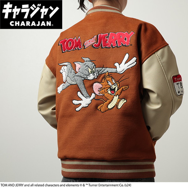 丸眞 4105094100 トムとジェリー キャッチアンドラン スタジャン(L)
