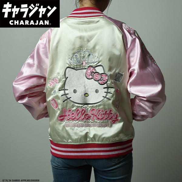 丸眞 3825013700 サンリオ ハローキティ ジュエリーリボン スカジャン(L)