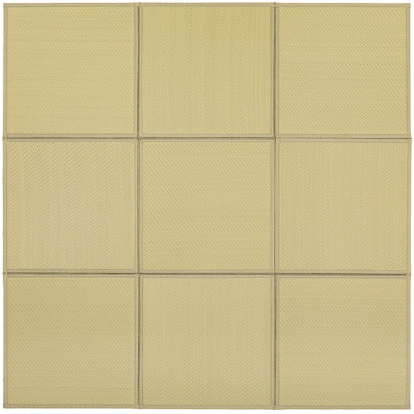 萩原 160900701 連結畳置き畳 綾模様 9面 225&times;225 グリーン メーカー直送｜XPRICE店 15,372円