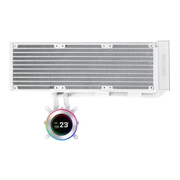 楽天市場】GHS2LCD36W Lian Li ホワイト ハイドロシフト II LCD-C 360N