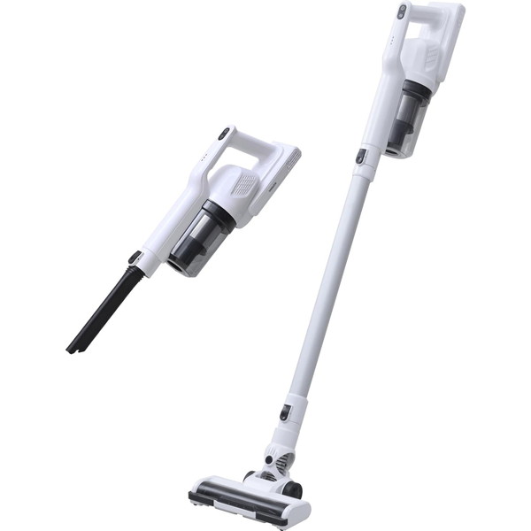 掃除機 山善 ZSP-L130(W) ホワイト サイクロン スティッククリーナー 吸引力