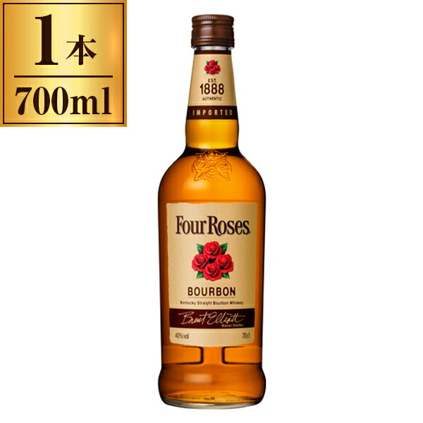 楽天市場】フォアローゼス 6年Four RosesBOURBONAGED 6 YEARS43% vol