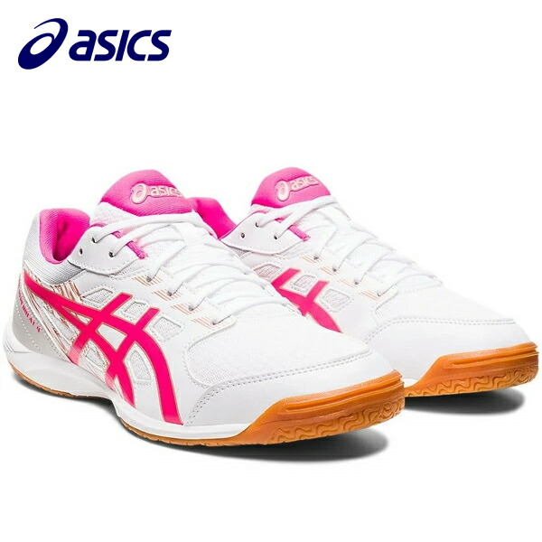 アシックス 卓球 卓球シューズ ATTACK HYPERBEAT 4 WHITE/PINK GLO 1073A056 101