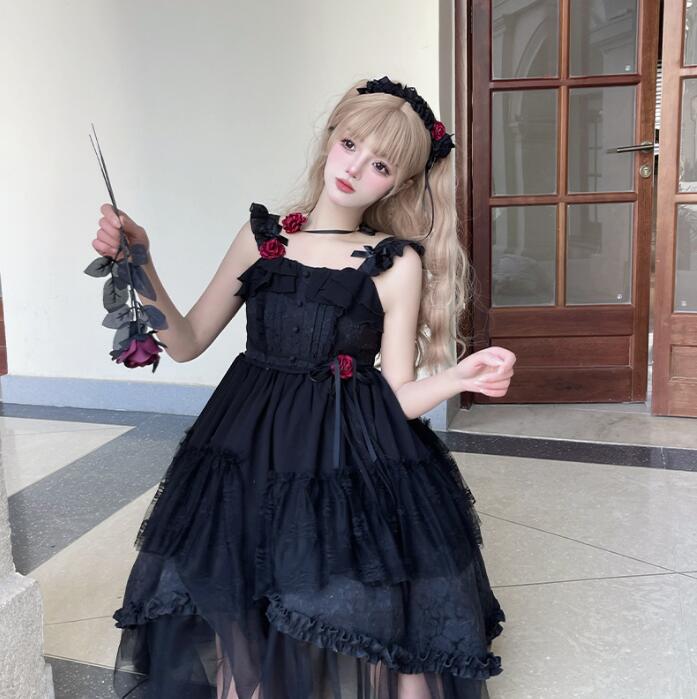 楽天市場】ゴシック風 ロリータ服 セクシードレス ゴスロリ 暗黒