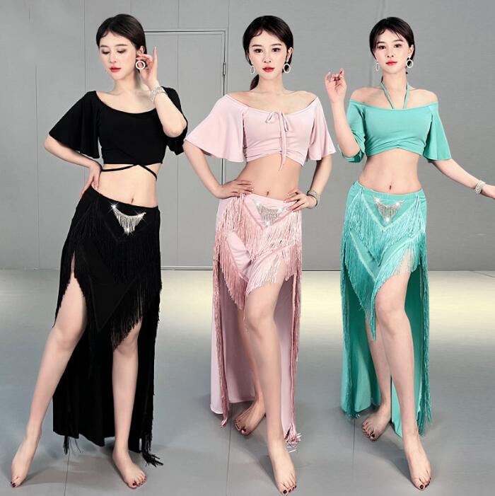 楽天市場】ベリーダンス 衣装 大人 ベリー 演出服 フリンジ付き