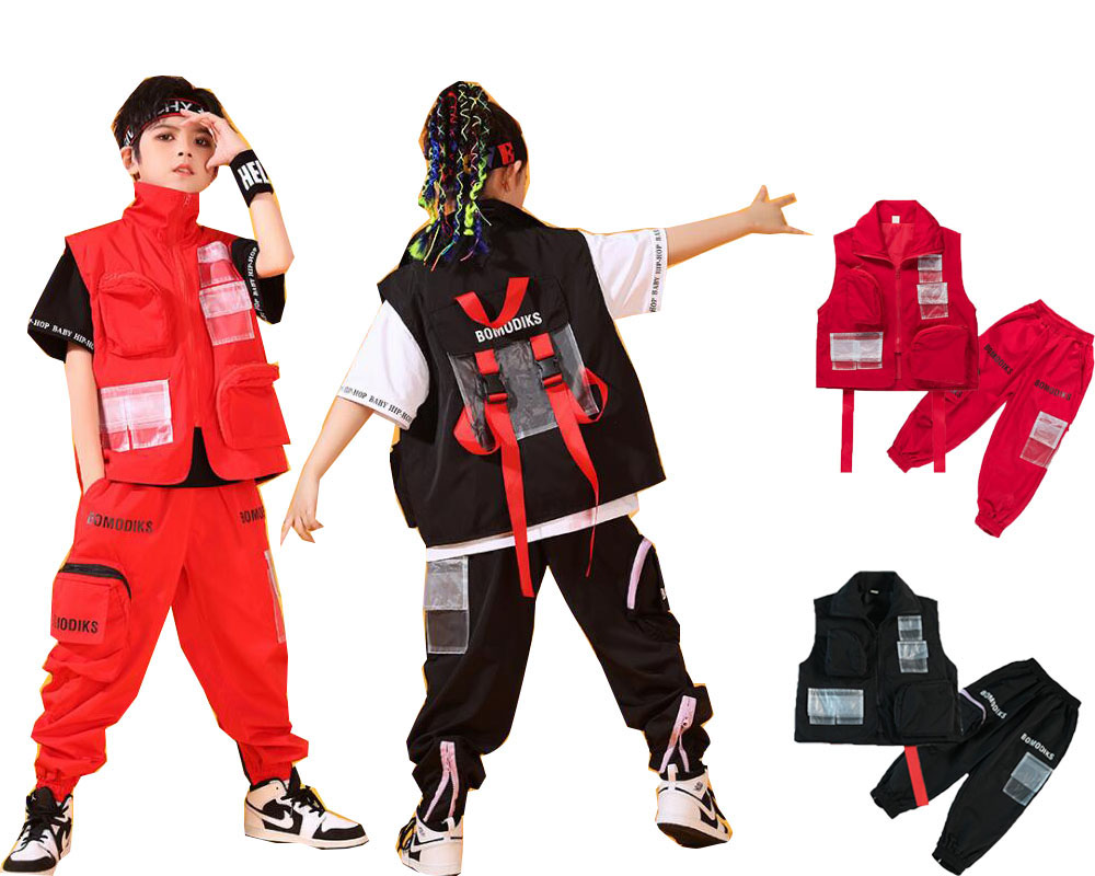 楽天市場 子供ダンス衣装 男の子 女の子 ジャズダンス ホップホップダンス カーゴベスト サルエルパンツ ポケットが多い ベスト 子ども演出服 かっこいい 学園祭 体育祭 子供服 キッズステージ衣装 身長100 180 ａ ｓ ｋ Store