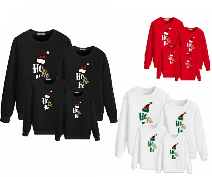 楽天市場】【送料無料】クリスマス長袖Tシャツ【XS-XL・110～150サイズ