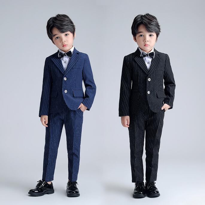 楽天市場】子供スーツ 男の子 スーツセット 春秋 ストライプ柄