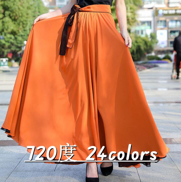 楽天市場】グラデーション ダンススカート 720度 大きい裾
