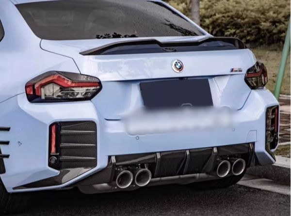 BMW G87 M2? ドライカーボンリア ディフューザー V1/ センター スプリッター トリム アンダー エプロン カバー