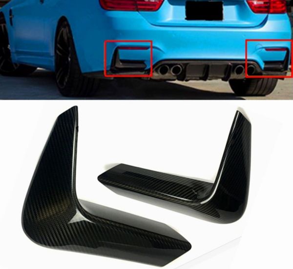 BMW F80 F82 M3 M4 カーボン リアバンパー スプリッター 　エプロンフラップ リップスポイラー 2P
