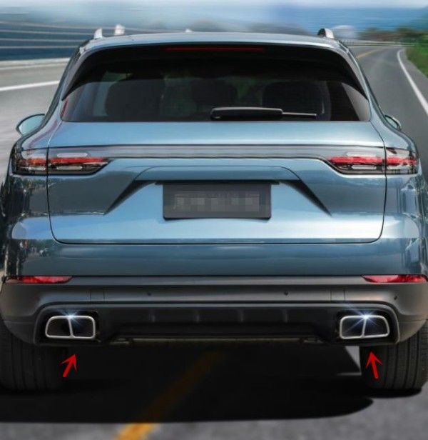 ポルシェ　カイエン 2018年式以降　4本出しマフラーカッター 左右セット ポルシェ カイエン 2018年式以降 4本出しマフラーカッター 左右セット