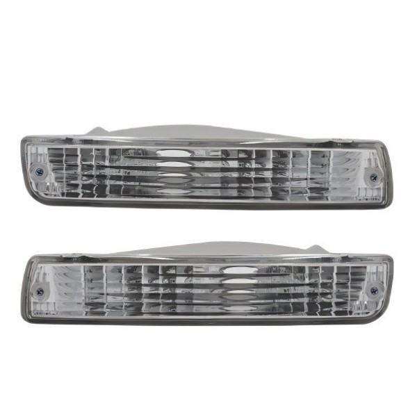 ランドクルーザー対応 80系 フロント クリスタル ウィンカー ランプ FJ80 FZJ80G HZJ81V HDJ81V ランクル クリア レンズ バンパー 左右