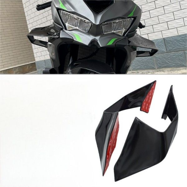 Kawasaki ZX-4R ZX-4RR ZX-25 オートバイカーボンファイバーフェアリング空力翼キットカーボン固定翼フェアリングカスタムパーツアクセサリー｜A.s.a.p