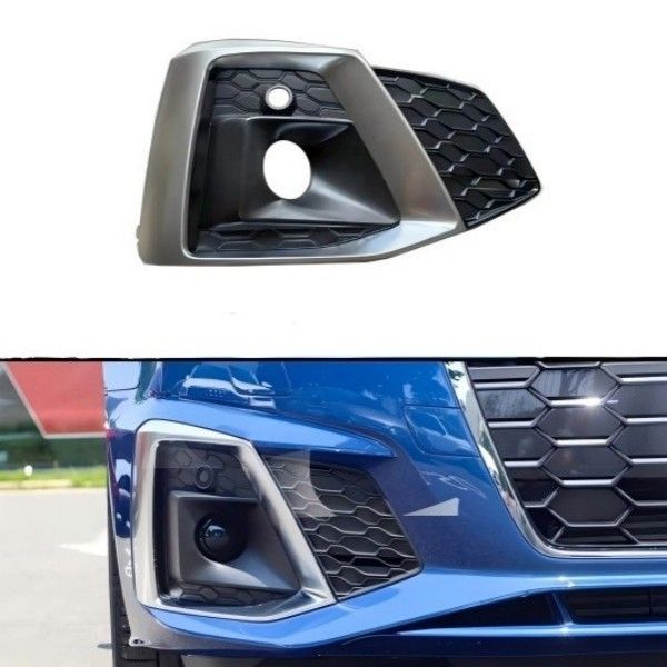 車右フォグ ライト グリル カバー フロント ハニカムバンパー グリル アウディ A5 S5 2019-2023 カスタムパーツ アクセサリー 交換用部品