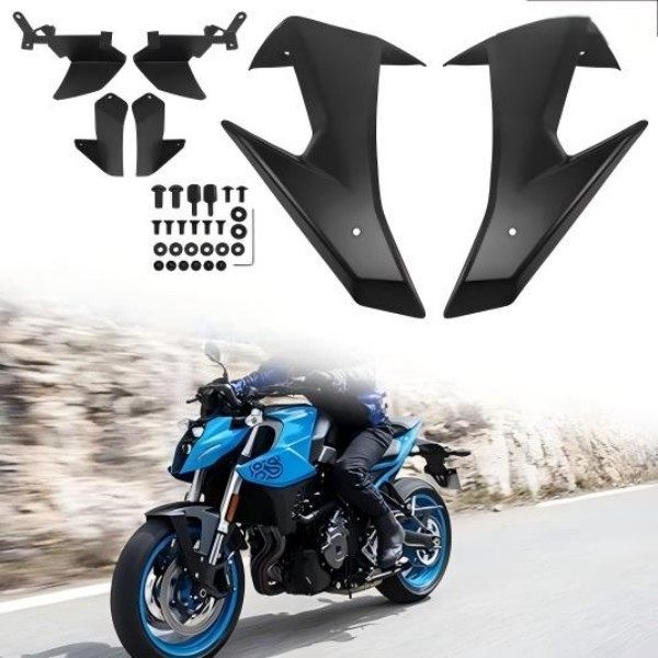 スズキ GSX8S GSX 8S GSX-8S 24-25 オートバイ用フロントウイングスポイラー ウィングレット デフレクター フロントスポーツ ベアメタルに適合|A.s.a.p