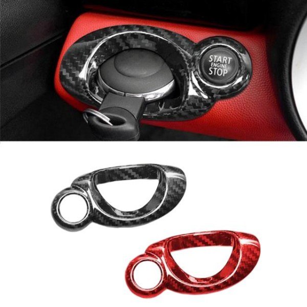 ミニクーパー F55 F56 F57 S JCW ハッチバック用カーボンファイバー燃料キャップ 燃料キャップアクセサリー カスタムパーツ