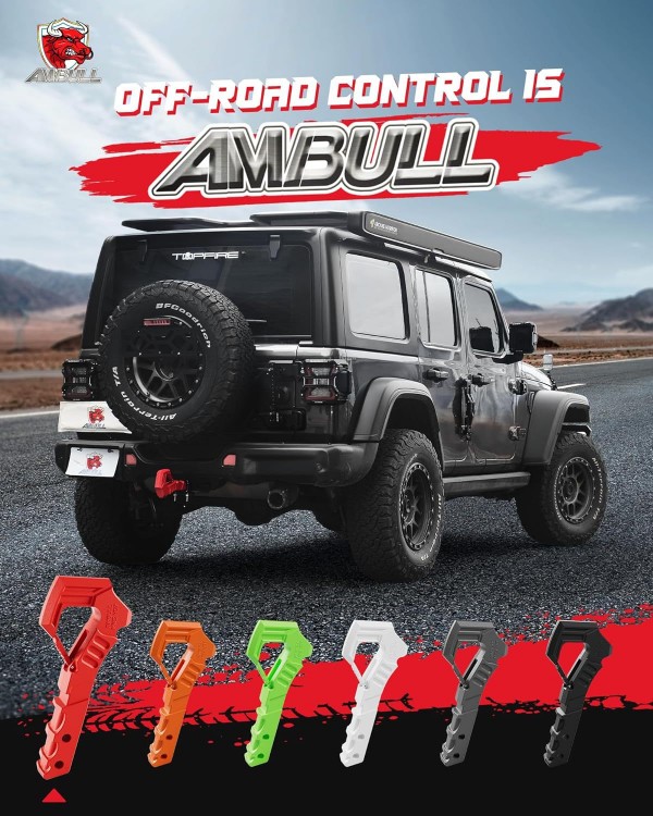 AMBULL 牽引ヒッチレシーバーフック ヒッチ締め具付き トラックヒッチ 2インチレシーバーヒッチ ドロップ鍛造スチール レッド｜A.s.a.p