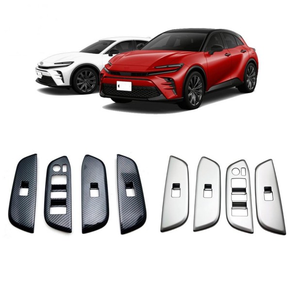トヨタ クラウンスポーツ 2023年+ ドアウィンドウ　スイッチ　ボタンフレーム パネル カバー ガーニッシュ 右ハンドル用