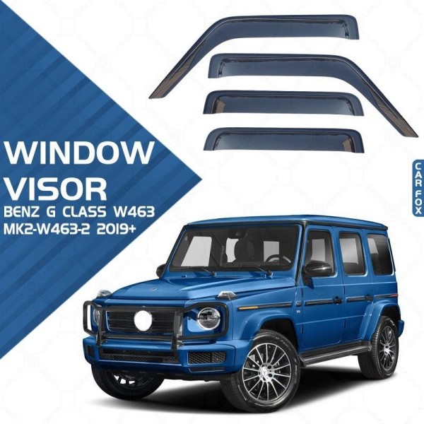 メルセデスベンツ Gクラス 4ドア用 サイドバイザー ドアバイザー 2台分 18y- Gクラス W463A W465 | ゲレンデ ドアバイザー フロント