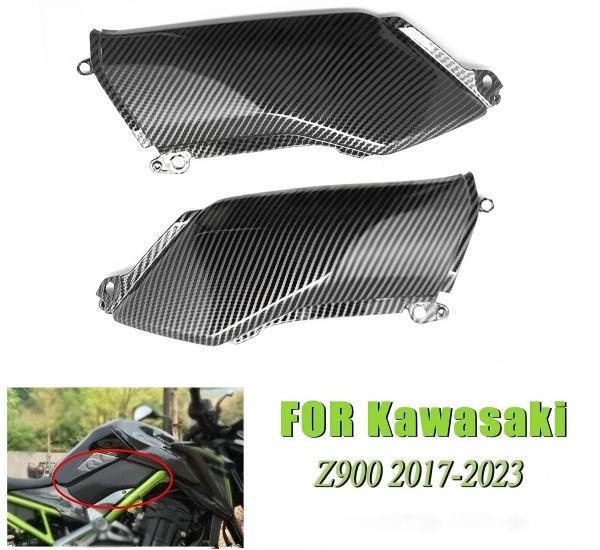 カワサキ Kawasaki Z900 2017-2023 年モデル 専用 ガスタンクサイドカバー 燃料タンク下部トリム フェアリング|A.s.a.p