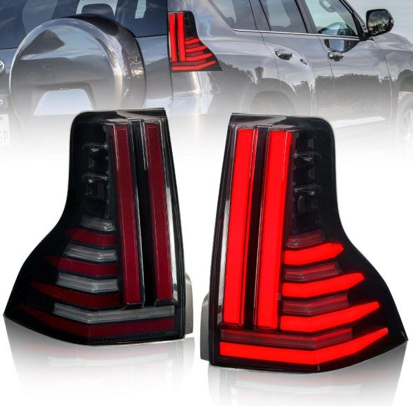 トヨタ プラド 2010-2020 カースタイリングテールライト 流れる テールランプ LEDテールランプ 左右セット|A.s.a.p