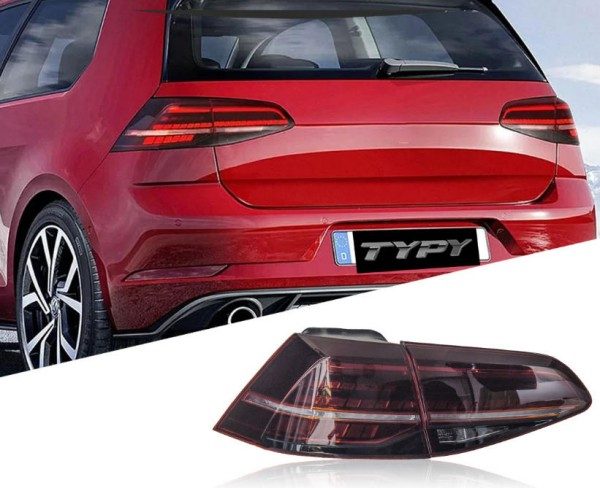 VW ゴルフ 7/7.5 13-20 年式 LED テールランプ 流れるウインカー 左右セット