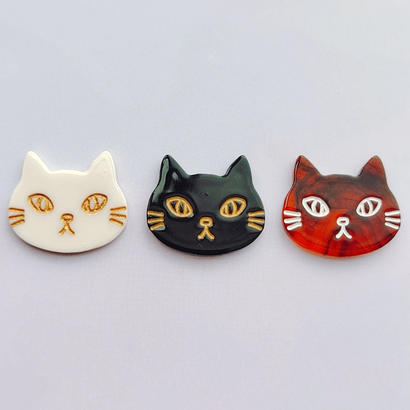 予約販売品 A-00540 DIY 問屋 4個 ハンドメイド デコパーツ ねこ 動物 カボション ペンダント アクセサリー 安い 手芸・クラフト・生地