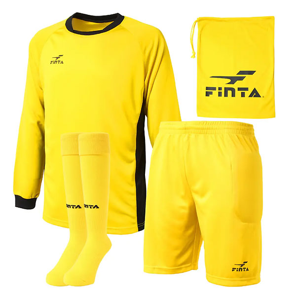 ＜限定クーポン発行中 4/10 01:59まで お買い物マラソン＞ フィンタ（FINTA）　FT5985 4100　サッカー　GKウエア　ジュニア キーパー3点セット　収納袋付き　22FW