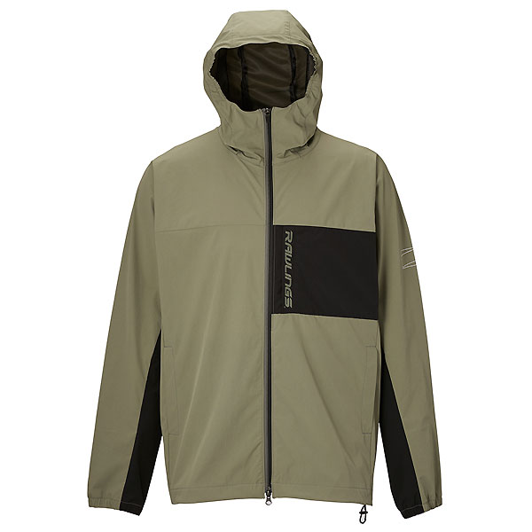 ＜限定クーポン発行中 4/14 20時～ お買い物マラソン＞ ローリングス（Rawlings）　AOS14F07 DSGRN　野球　BLACKLABEL ブラックレーベル フルジップ ウインドジャケット 24FW