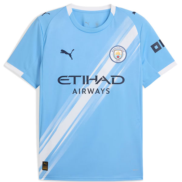 ＜ネコポス発送 送料無料＞ PUMA（プーマ）　780341 01　サッカー ジュニア マンチェスターシティ FC 2025-26 ホーム S/S レプリカユニフォーム 25Q2
