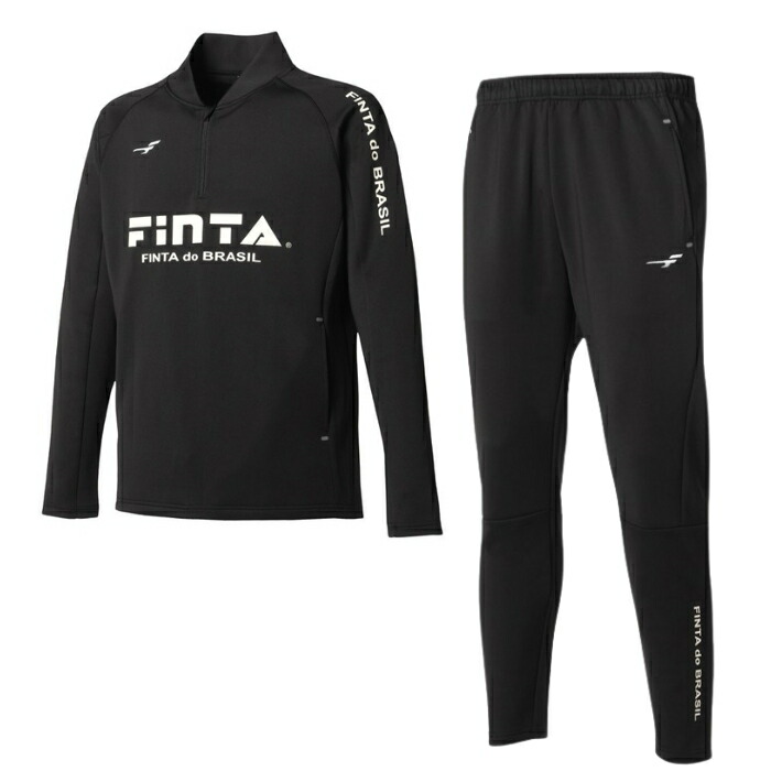 ＜限定クーポン発行中 4/10 01:59まで お買い物マラソン＞ フィンタ（FINTA）　FT7814　0500　サッカー　フットサル　トレーニングウェア　ハーフジップ ジャージセットアップ　25FW