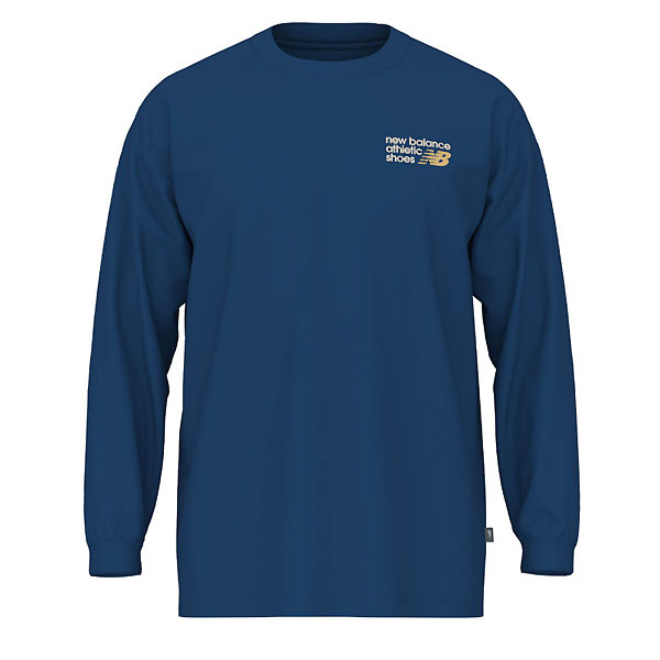 ＜ネコポス発送 送料無料＞ ニューバランス（new balance）　MT51931 GAB　マルチSP　Athletics プレミアムロゴ L/S Tシャツ 25FW