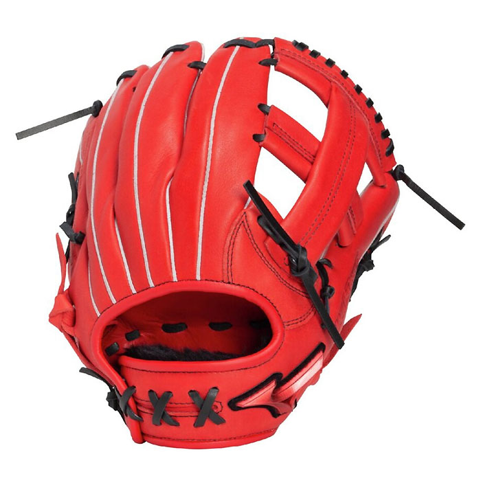 ＜限定クーポン発行中 4/17 09:59まで お買い物マラソン＞ ミズノ（MIZUNO）　1AJGY34600 7009　野球　グラブ　少年軟式用　WILLDRIVE RED ウィルドライブ レッド オールラウンド用 26SS