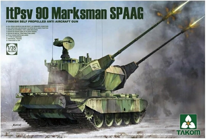 タコム 1/35 フィンランド軍 90式マークスマン対空戦車 プラモデル