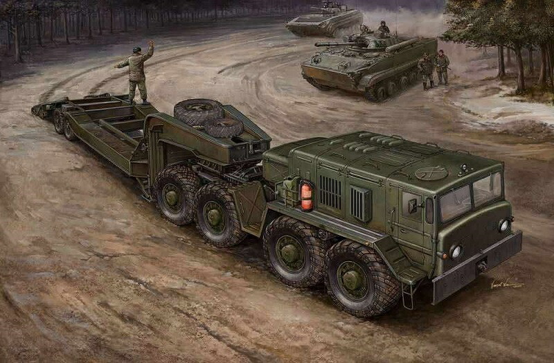 トランペッター　1/35 MAZ-537G withセミトレーラ― 模型】トランペッター 1/35 MAZ-537Gトレーラー＆セミトレーラー