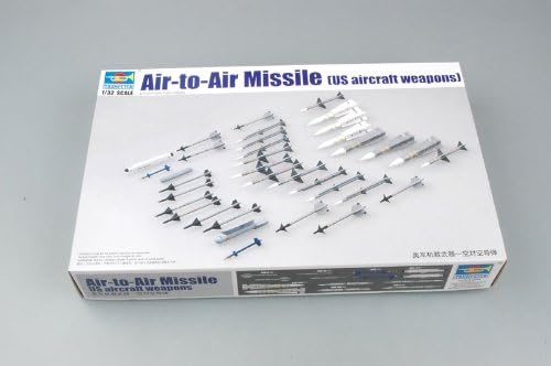 トランペッター 1/32 アメリカ軍 エアクラフトウェポン `空対空ミサイル` プラモデル