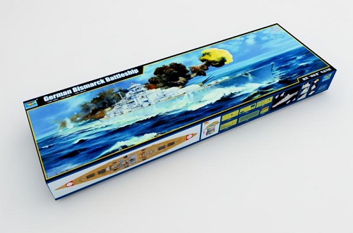 トランペッター 1/200 ドイツ海軍 戦艦 ビスマルク プラモデル