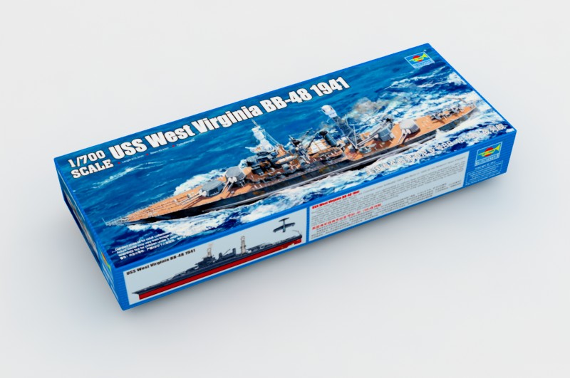 トランペッター 1/700 アメリカ海軍 コロラド級戦艦 BB-48 ウェストバージニア 1941 プラモデル