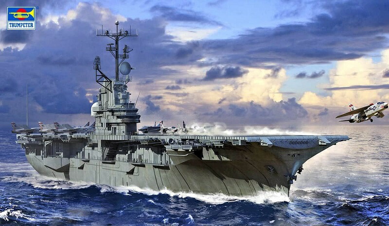 トランペッター 1/700 アメリカ海軍 航空母艦 CVS-11 イントレピッド プラモデル