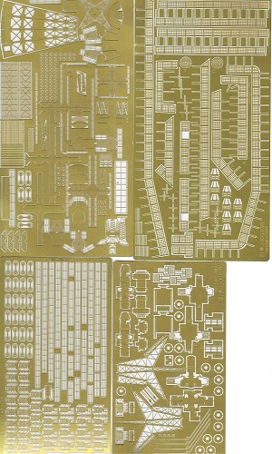 LONGXING 1/350 アメリカ海軍 空母 CVN-68 ニミッツ プラモデル用ディテールアップパーツ エッチングパーツ(トランペッター用)