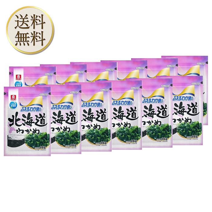 【20時～スタートダッシュクーポン有】理研ビタミン ふえるわかめちゃん 北海道わかめ 16g ×12袋