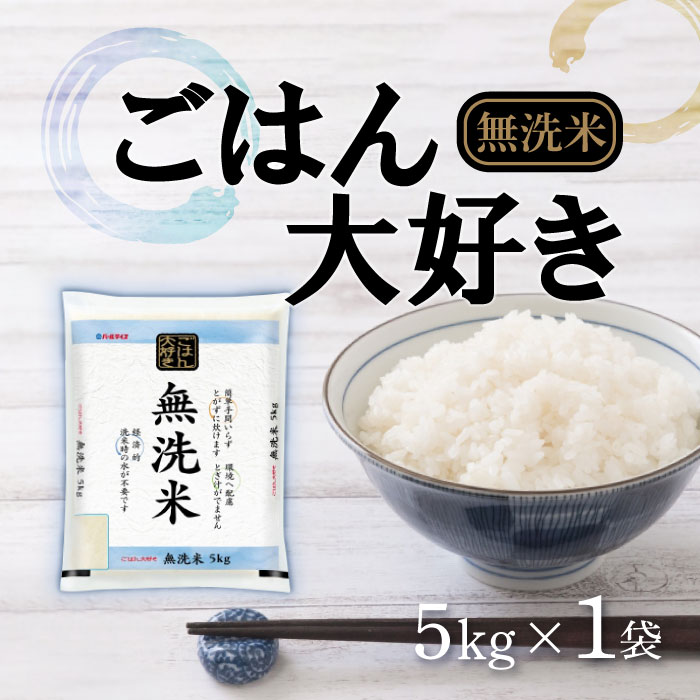 【25日2％オフクーポン有】ホクレン ごはん大好き 無洗米 5kg 複数年度産