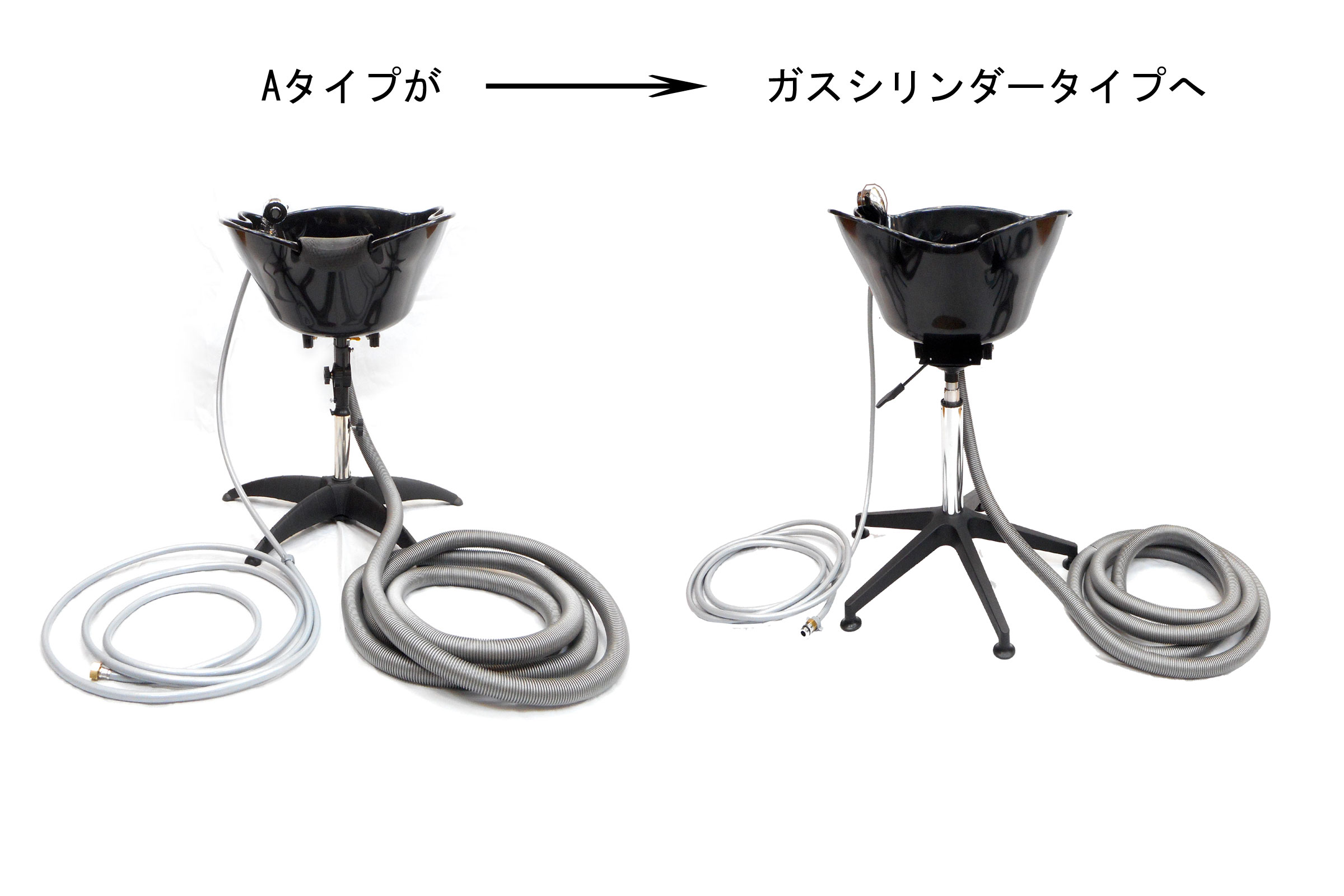 一もの言う花A ガスシリンダータイプ 給排水導管5m 身寄り用アダプタ シャンプーどんぶり鉢付 導管書き割り レギュラー 遊撃手 民族大移動式シャンプー台 短い訪問美容 介護用 在宅世話をする 美容室向け 折りたたみ女性議長相応う