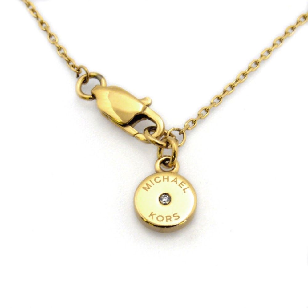 michael kors crystal circle pendant