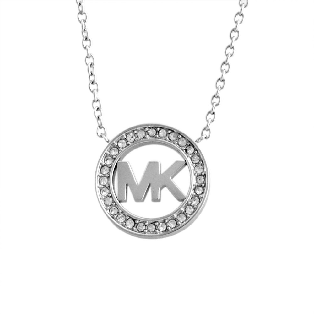 michael kors silver necklace