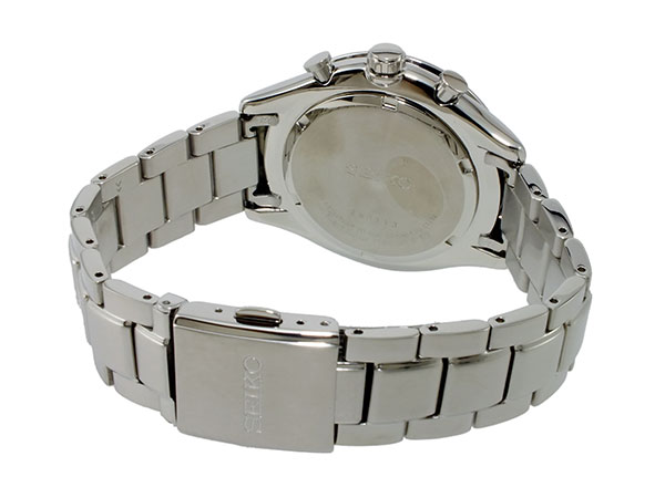 seiko chronograph silver