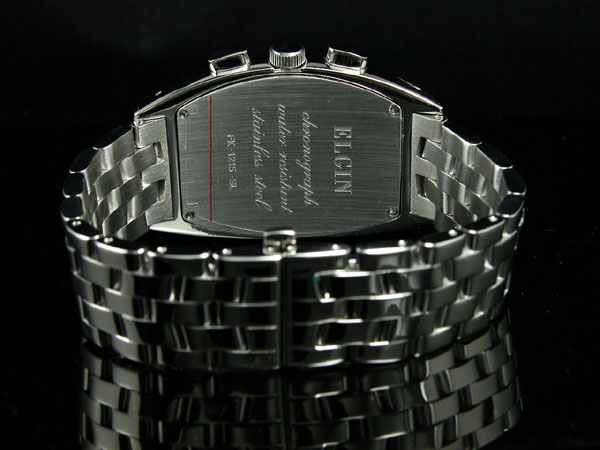 【楽天市場】エルジン ELGIN トノー 腕時計 クロノグラフ メンズ FK1215S ホワイト×シルバー メタルベルト：AAA net Shop